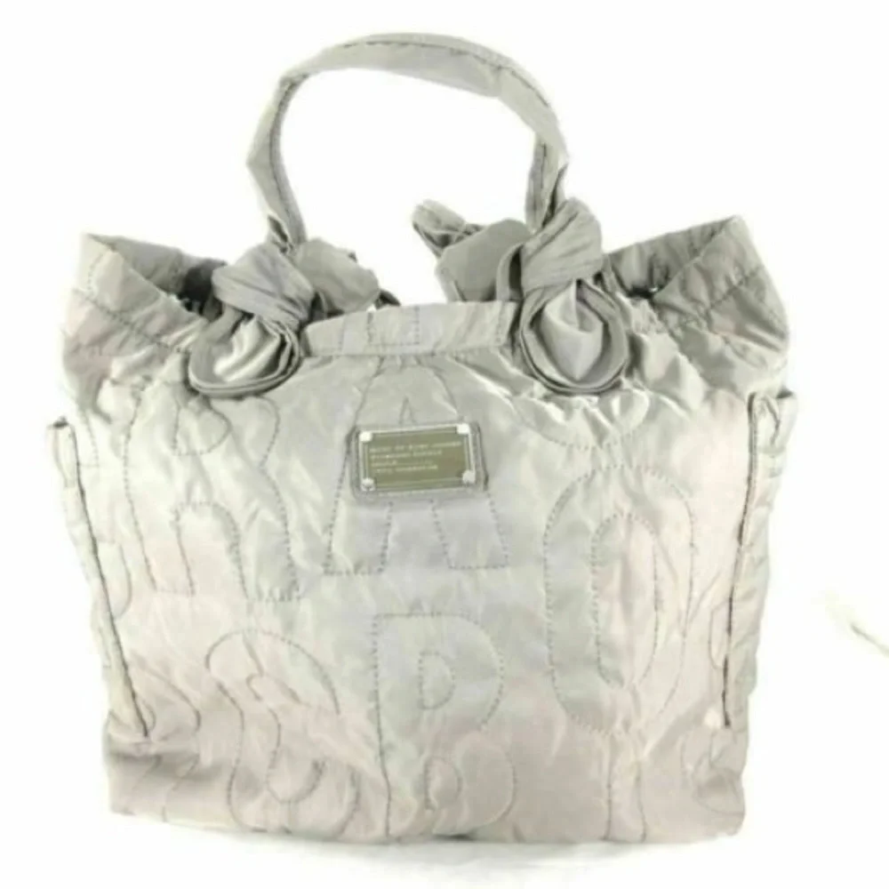 Marc Jacobs XL Nylon Quilted Tote Laptop Work Shoulder Bag